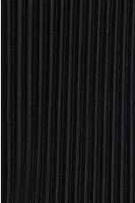 Homme Plisse Issey Miyake Pleated Zip Up Hoodie in Black, view 3, click to view large image.