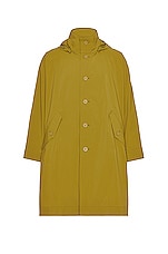 Homme Plisse Issey Miyake Flip Coat in Khaki, view 1, click to view large image.