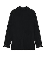Homme Plisse Issey Miyake Basic Blazer in Black, view 2, click to view large image.