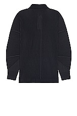 Homme Plisse Issey Miyake Pleated Jacket in Black, view 2, click to view large image.