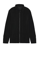 Homme Plisse Issey Miyake Cargo Pleated Jacket in Black, view 1, click to view large image.