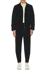 Homme Plisse Issey Miyake Cargo Pleated Jacket in Black, view 4, click to view large image.