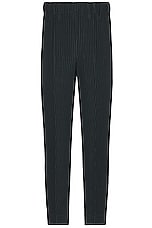 Homme Plisse Issey Miyake Compleat Trousers in Dark Green, view 1, click to view large image.