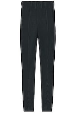 Homme Plisse Issey Miyake Compleat Trousers in Dark Green, view 2, click to view large image.
