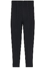 Homme Plisse Issey Miyake Pleats Pants in Black, view 1, click to view large image.