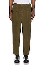 Homme Plisse Issey Miyake Pleats Pants in Olive, view 4, click to view large image.