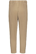Homme Plisse Issey Miyake Pleated Pants in Cinnamon Beige, view 2, click to view large image.