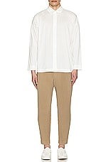 Homme Plisse Issey Miyake Pleated Pants in Cinnamon Beige, view 6, click to view large image.