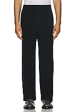 Homme Plisse Issey Miyake Pleated Pants in Black, view 4, click to view large image.