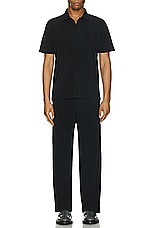 Homme Plisse Issey Miyake Pleated Pants in Black, view 6, click to view large image.