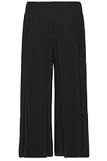 Homme Plisse Issey Miyake Tucked Pants in Black, view 2, click to view large image.