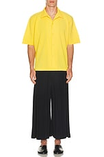 Homme Plisse Issey Miyake Tucked Pants in Black, view 5, click to view large image.