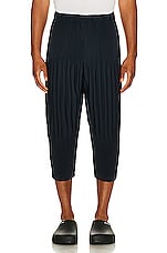 Homme Plisse Issey Miyake Basics Relaxed Pant in Navy, view 3, click to view large image.