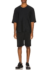 Homme Plisse Issey Miyake Release Tee in Black, view 4, click to view large image.