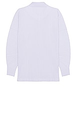 Homme Plisse Issey Miyake Shirt in Soft Lavender, view 2, click to view large image.