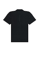 Homme Plisse Issey Miyake Basic Polo in Black, view 2, click to view large image.