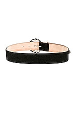 IRO Tressy Suede Belt in Black, view 2, click to view large image.