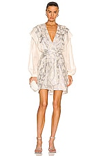 IRO Olanda Dress in Ecru & Silver, view 1, click to view large image.