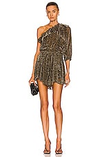 IRO Payham Dress in Black & Gold | FWRD