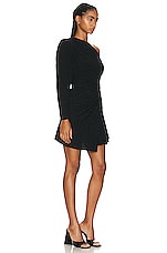 IRO Merimi Dress in Black & Lurex, view 2, click to view large image.