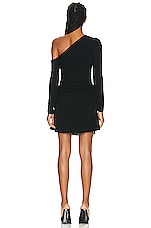 IRO Merimi Dress in Black & Lurex, view 4, click to view large image.
