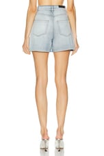 IRO Canio Embellished Short in Blue Washed, view 3, click to view large image.
