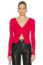 IRO Unatis Cardigan in Cardinal Red, view 1, click to view large image.