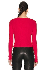 IRO Unatis Cardigan in Cardinal Red, view 3, click to view large image.