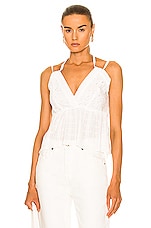 IRO Mireya Top in White, view 1, click to view large image.