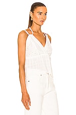 IRO Mireya Top in White, view 2, click to view large image.
