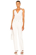 IRO Mireya Top in White, view 4, click to view large image.