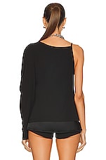 IRO Priscie Top in Black, view 4, click to view large image.