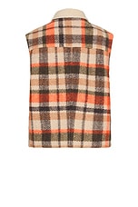 Isabel Marant Kiraneo Vest in Ecru & Orange, view 2, click to view large image.