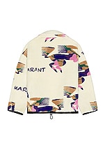 Isabel Marant Marlo Fleece Jacket in Ecru, view 2, click to view large image.