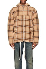 Isabel Marant Kurt Blanket Coat in Camel, view 4, click to view large image.