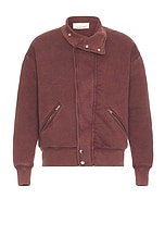Isabel Marant Watson Modern Jacket in Burgundy, view 1, click to view large image.