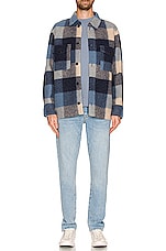 Isabel Marant Kervon Shirt Jacket in Blue, view 4, click to view large image.