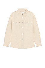 Isabel Marant Ritchie Shirt in Beige, view 1, click to view large image.