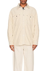 Isabel Marant Ritchie Shirt in Beige, view 3, click to view large image.