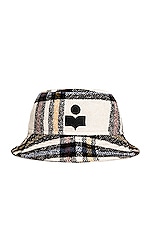 Isabel Marant Haley Bucket Hat in Ecru, view 1, click to view large image.