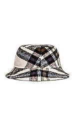 Isabel Marant Haley Bucket Hat in Ecru, view 2, click to view large image.
