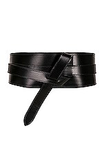 Isabel Marant Moshy Knot Belt in Black, view 1, click to view large image.