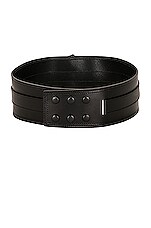 Isabel Marant Moshy Knot Belt in Black, view 2, click to view large image.