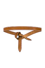Isabel Marant Lecce Studded Belt in Natural, view 2, click to view large image.
