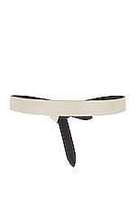 Isabel Marant Lecce Belt in Chalk & Black, view 2, click to view large image.
