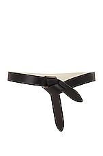 Isabel Marant Lecce Belt in Chalk & Black, view 4, click to view large image.