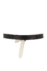 Isabel Marant Lecce Belt in Chalk & Black, view 5, click to view large image.
