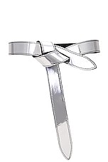 Isabel Marant Lecce Belt in Silver & Black, view 1, click to view large image.