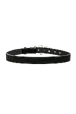 Isabel Marant Fuzz Belt in Black & Palladium, view 2, click to view large image.
