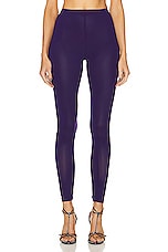 Isabel Marant Fibby Tights in Dark Purple, view 1, click to view large image.
